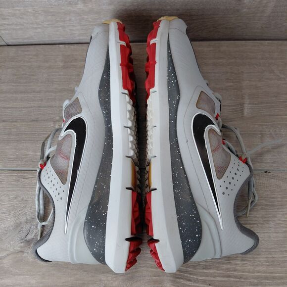 Nike Tiger Woods Golf Shoes Gray Limited Edition TW14 Mens 14 Mesh Spikes 652627 - Picture 9 of 10